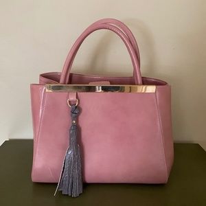 Pink Italian Leather Purse
